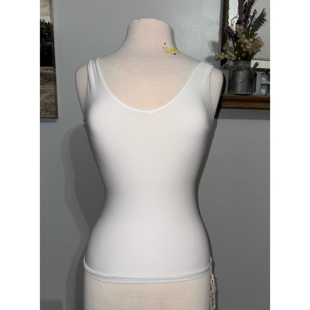 Aerie Smoothez plunge wide strap cami tank in white size small